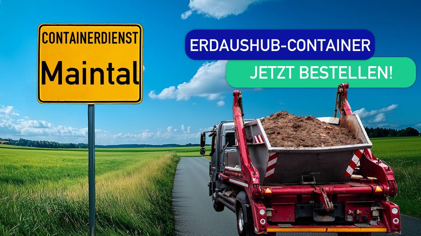 Containerdienst Maintal holt einen Erde-Container in Maintal ab - umweltfreundliche Entsorgung von Erde | ARM Entsorgung