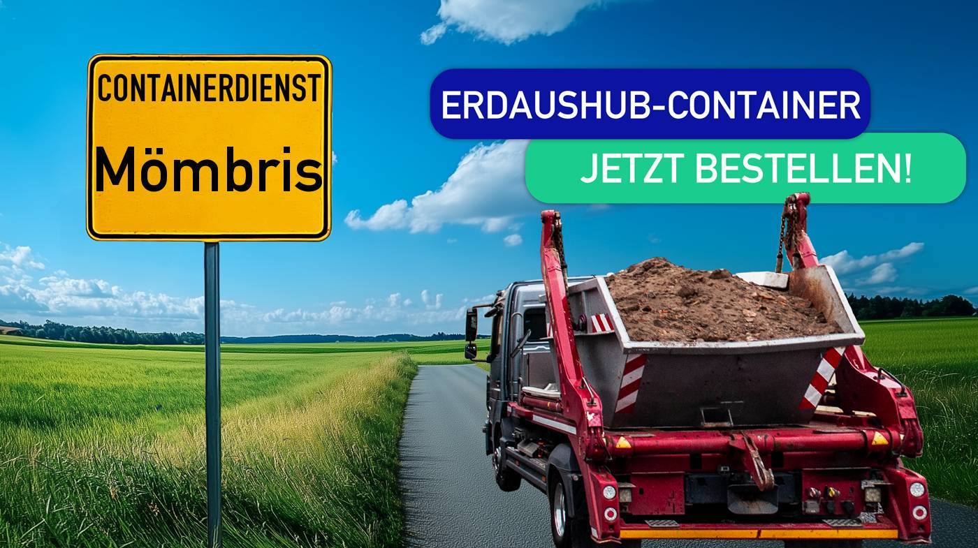 Containerdienst Mömbris holt einen Erde-Container in Mömbris ab - umweltfreundliche Entsorgung von Erde | ARM Entsorgung