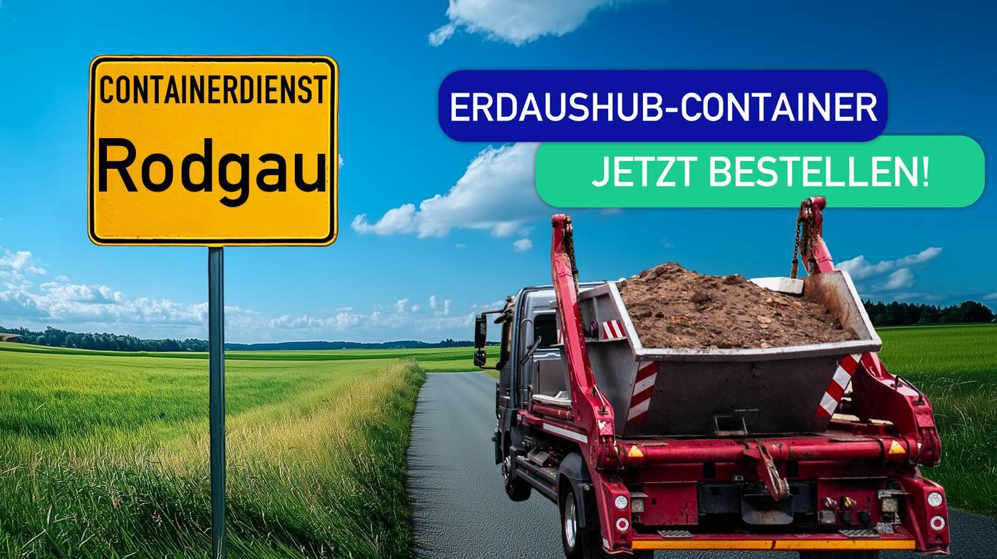 Containerdienst Rodgau holt einen Erde-Container in Rodgau ab - umweltfreundliche Entsorgung von Erde | ARM Entsorgung