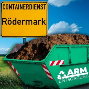 Containerdienst Rödermark holt einen Erde-Container in Rödermark ab - umweltfreundliche Entsorgung von Erde | ARM Entsorgung