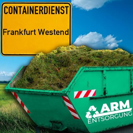 Containerdienst Frankfurt Westend holt einen Grünschnitt-Container in Frankfurt Westend ab - umweltfreundliche Entsorgung von Grünschnitt | ARM Entsorgung Containerdienst Frankfurt Westend holt einen Grünschnitt-Container in Frankfurt Westend ab - umweltfreundliche Entsorgung von Grünschnitt | ARM Entsorgung