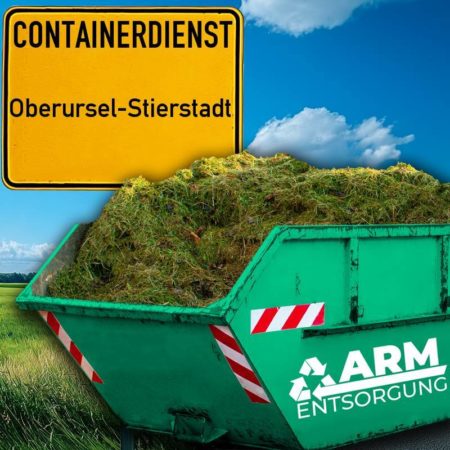 Containerdienst Oberursel-Stierstadt holt einen Grünschnitt-Container in Oberursel-Stierstadt ab - umweltfreundliche Entsorgung von Grünschnitt | ARM Entsorgung