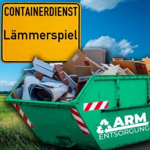 Containerdienst Lämmerspiel holt einen Sperrmüll-Container in Lämmerspiel ab - umweltfreundliche Entsorgung von Sperrmüll | ARM Entsorgung