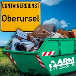 Containerdienst Oberursel holt einen Sperrmüll-Container in Oberursel ab - umweltfreundliche Entsorgung von Sperrmüll | ARM Entsorgung