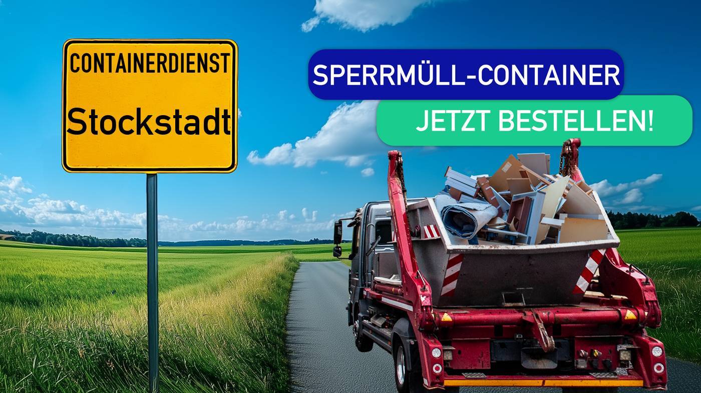 Containerdienst Stockstadt holt einen Sperrmüll-Container in Stockstadt ab - umweltfreundliche Entsorgung von Sperrmüll | ARM Entsorgung